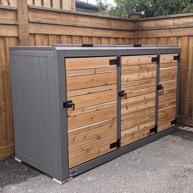 Redwood Sheds Sheds for Garbage Bins, Recycling Bins and Green Bins