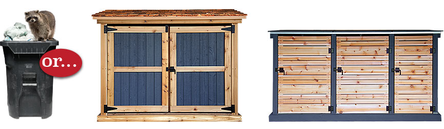 Redwood Sheds | Beautiful Storage Sheds for Garbage Bins 